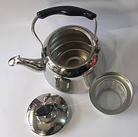 Чайник со свистком и заварником 1.5л Con Brio СВ-432