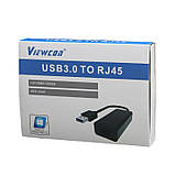 Адаптер з USB Type-A на Gigabit Ethernet Viewcon VE874 — MegaLavka, фото 2