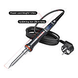 Електричний паяльник 200 Вт Handskit з дисплеєм і регулюванням температури, фото 2