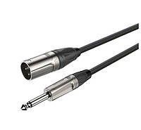 Мікрофонний аудіокабель Jack 6.3 mono XLR Male Roxtone DMXJ250L3 3м