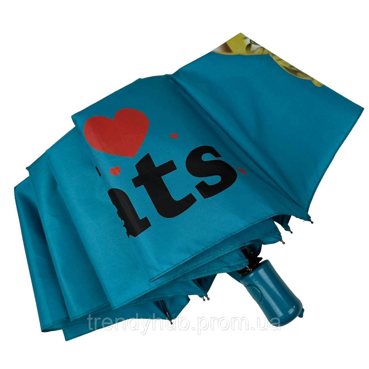 Детский складной зонт для девочек и мальчиков на 8 спиц ICats с кошками от фирмы Toprain бирю LP, код: 8324105 - фото 4 - id-p2110718081