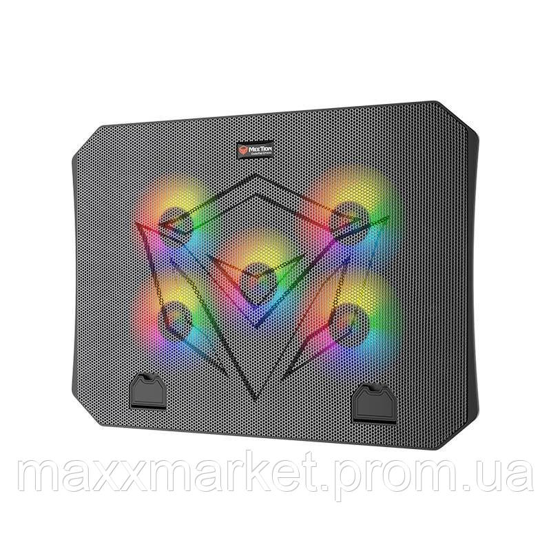 Подставка кулер для ноутбука MeeTion CoolingPad CP3030 с RGB подсветкой Black ZR, код: 8139609 - фото 4 - id-p2110703403