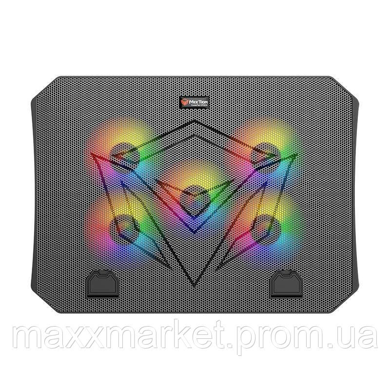 Подставка кулер для ноутбука MeeTion CoolingPad CP3030 с RGB подсветкой Black ZR, код: 8139609 - фото 5 - id-p2110703403