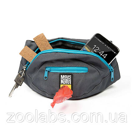 Сумка для прогулянок з собакою | Max & Molly Waist Bag - Sky Blue, фото 1