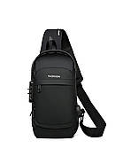 Сумка-слінг 32 x 16 x 6 см Weatro Чорна ssch-kit-0026, фото 2