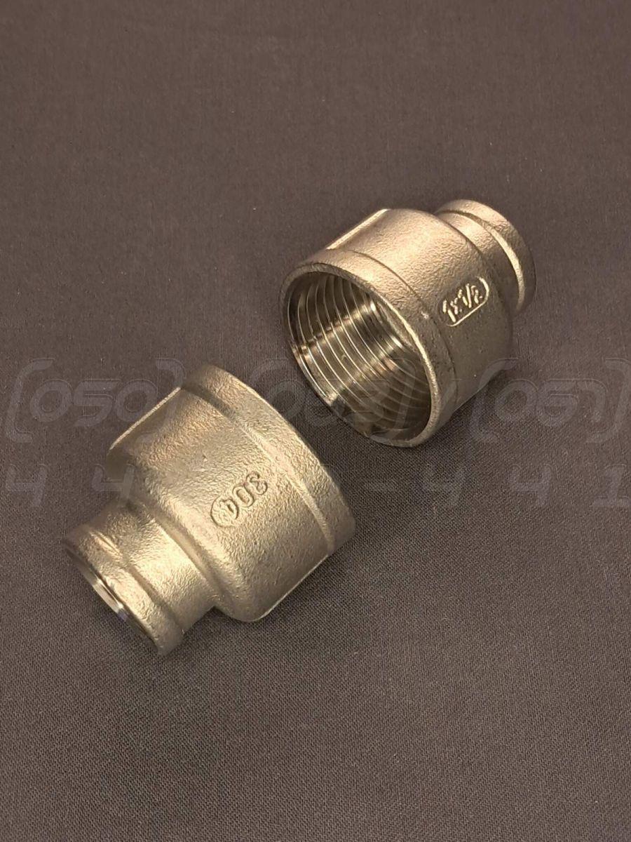 Муфта перехідна нержавіюча Ду=25х15 (1"х1/2") лита ISO 4144, EN 10241, DIN 2987