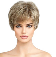 Перука коротка темний блонд, термоволокно HAIRJOY VC A2 /1103А, фото 4
