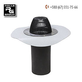 Водостічна воронка DN160, фланець Протан сірий, ПВХ мембрана Protan