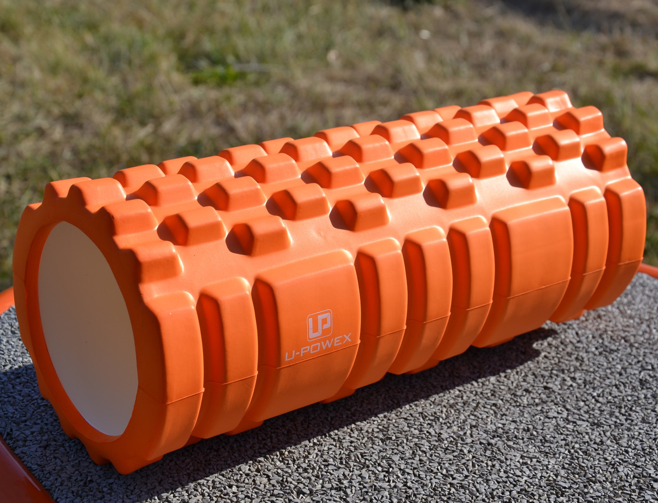 Масажний ролик роллер U-powex EVA foam roller 33x14 см Orange LD, код: 8332753 - фото 8 - id-p2110717378