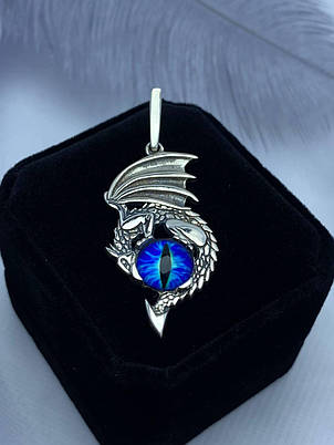 Срібний кулон у вигляді Дракона з каменем DARIY 4110 кул., фото 2