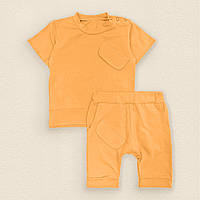 Комплект на лето футболка и шорты Dexters orange 80 см горчичный 13118491950 ZR, код: 8329067