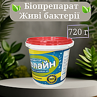 Біопрепарат для вигрібних ям, вуличних туалетів і септиків Живі бактерії Еколайн 720 грам