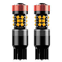 Автомобильная светодиодная лампа поворот+стоп сигнал DXZ G-3030-30 T20-7440 30W Yellow mb