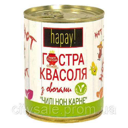 Острая фасоль с овощами hapay Чили нон карне 340 г H[, код: 2605117 - фото 1 - id-p2110702890