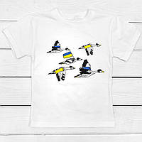 Футболка для мальчика Dexters птички Украины 122 см белый (131477468208) ZR, код: 8335171