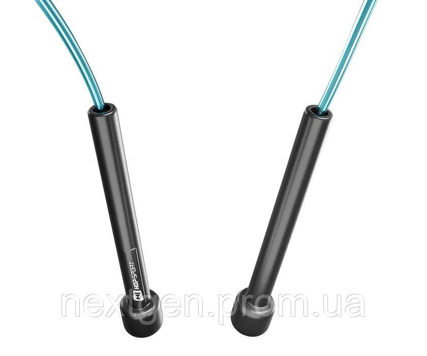 Скакалка Hop-Sport Crossfit NEW з пластиковыми ручками HS-P025JR синяя KN, код: 6637442 - фото 3 - id-p2110737699