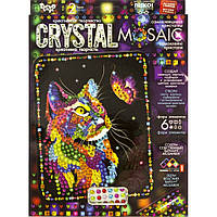 Мозаика кристаллами Crystal Mosaic Кот и Бабочка (CRM-02-04)