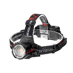 Ліхтар налобний PLD-T115-2PM10-TG(white+blue), ЗУ Type-C, zoom, фото 3