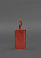 Кожаная бирка для багажа 3.0 Красная BlankNote LD, код: 8321714