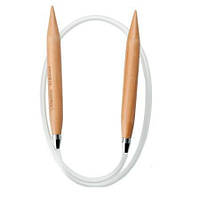 Спиці ChiaoGoo (Чіагу) дерев'яні WOOD 80 см кругові (циркулярні, нейлоновий кабель) № 12,75