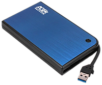 Внешний карман 2,5" SATA HDD/SDD, USB 3.0, синий Agestar 3UB 2A14 (Blue) - Vida-Shop