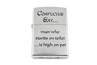 Зажигалка Zippo Confucius Say Toilet Street Chrome (28459) H[, код: 314490