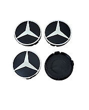 Ковпачки, заглушки на диски Mercedes-Benz Мерседес 60 мм / 56 мм Чорні