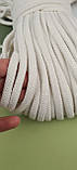 Шнур плетений бавовняний 6,5мм, Айворі, фото 2