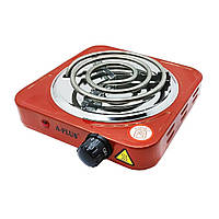 Плита электрическая красная 1000 Вт A-Plus 2101 (1 конфорка, спираль) KN, код: 8332352