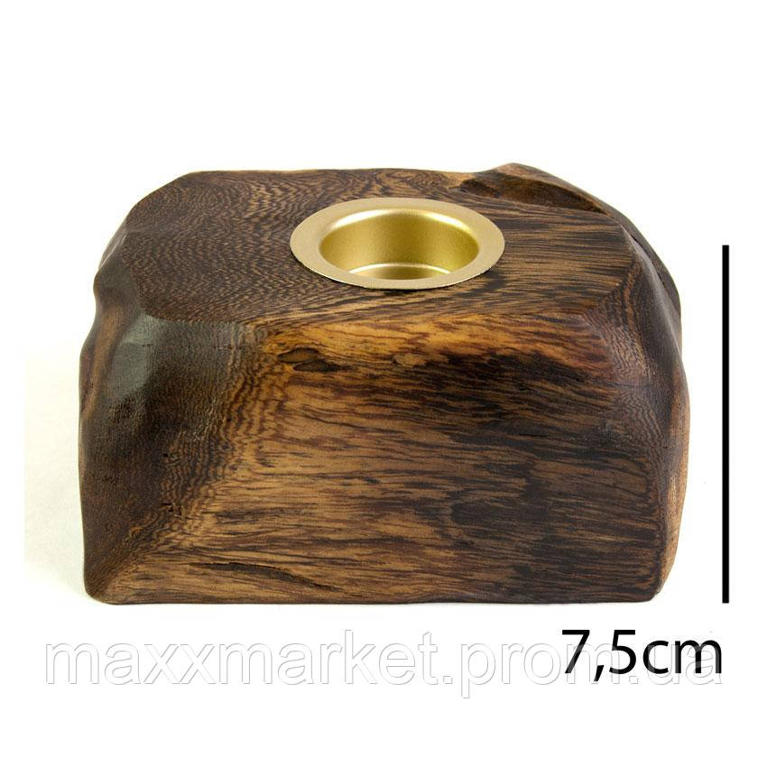 Подсвечник Liu деревянный настольный Корень ивы 1 свеча 15,7х13,4х7,5 см Натуральный (19015) ZR, код: 7599371 - фото 3 - id-p2110777987