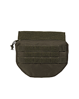 Подсумок тактический Mil-Tec Напашник универсальный Олива DROP DOWN POUCH OLIV (13486301)