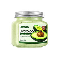 Питательный скраб для тела с маслом авокадо Sadoer Bath Salt Avocado Scrub 350g ZR, код: 8160550