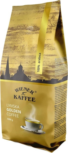 Кава в зернах Віденська кава Львівська Golden Ірландський крем 1кг