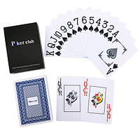 Игральные карты для покера Poker Club пластиковые 54шт LP, код: 7848341