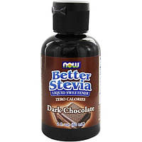 Заменитель сахара NOW Foods Better Stevia Liquid 60 ml 500 servings Black Chocolate ZR, код: 7518257