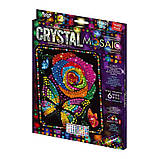 Мозаїка з кристалів Crystal Mosaic Троянда і Метелик (CRM-02-07), фото 3