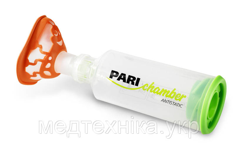 Спейсер Pari Chamber Antistatic c маской для новорожденных 0-2 года, 240 мл, Германия - фото 1 - id-p384851757