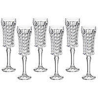 Набор бокалов для шампанского 120 мл 6 шт Bohemia Diamond Crystalite 1KD27 99T41 120 ZR, код: 8325528