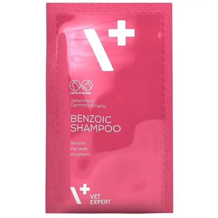 VetExpert BENZOIC SHAMPOO (саше 20x15мл) антисеборейный, антибактеріальный саше 15 мл, фото 1