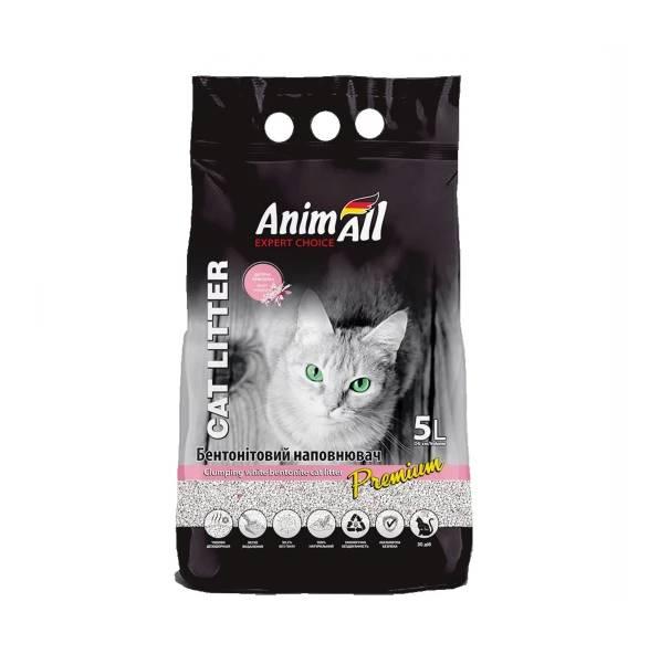 Наполнитель для кошачьего туалета AnimAll Бентонитовый комкующий с ароматом детской пудры 4.2 LD, код: 7623660 - фото 1 - id-p2110771675