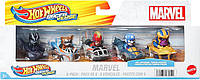 Набір з 5 машинок Хот Вілс Марвел Hot Wheels RacerVerse 5 Die-Cast Marvel Toy Car Gift Pack HPN40