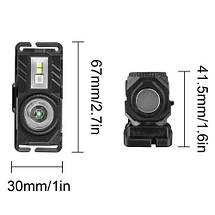 Ліхтар налобний T131-XPE+3SMD(red+green+blue+UV), Motion Sensor,магніт, кліпса, фото 6