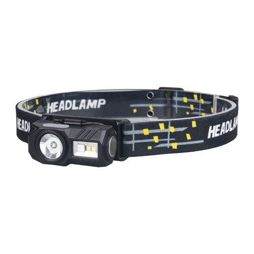 Ліхтар налобний T131-XPE+3SMD(red+green+blue+UV), Motion Sensor,магніт, кліпса