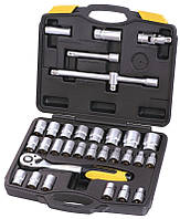 Набор насадок торцевых MASTERTOOL PROFI CrV 1 2 8-32 мм 32 шт (78-4032) LP, код: 8150674