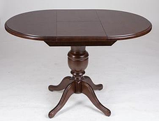 Стіл круглий розкладний Гермес Мікс меблі, колір горіх, фото 2