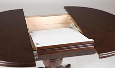 Стіл круглий розкладний Гермес Мікс меблі, колір горіх, фото 3