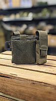 Подсумок для магазинов Mil-Tec двойной Олива MOLLE ADMIN POUCH OLIV (13486001)