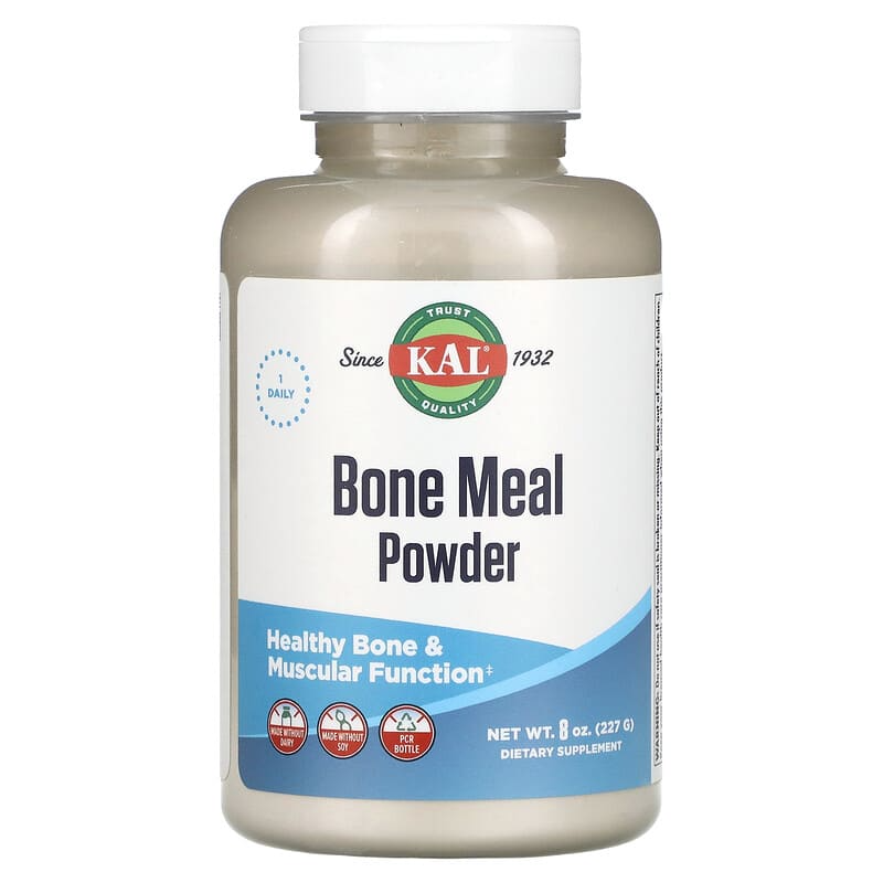 Кісткове борошно KAL "Bone Meal Powder" кальцій / магній / фосфор (227 г), фото 1