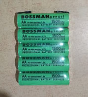 Акумулятор Bossman HR-6 (AA) 1500mAh 1,2V Ni-Mh (d = 14; l = 48mm) з контактами