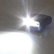 Ліхтар налобний W6129-XHE+COB(RGB), Motion Sensor, індикація заряду, кліпса, чохол, фото 5